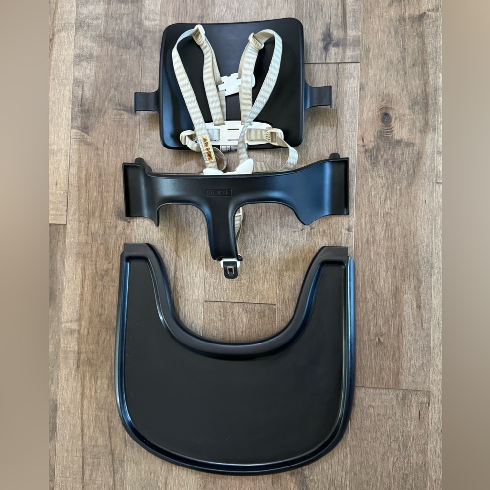 Black Stokke Tripp Trapp Baby Set + Tray